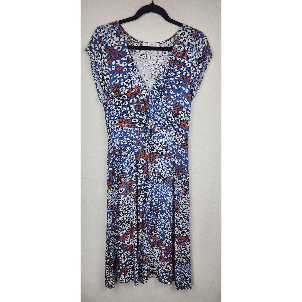 Cupshe dress Womens L cutout knot Lepard Print Beachy keyhole flowy fairycore - Picture 7 of 13
